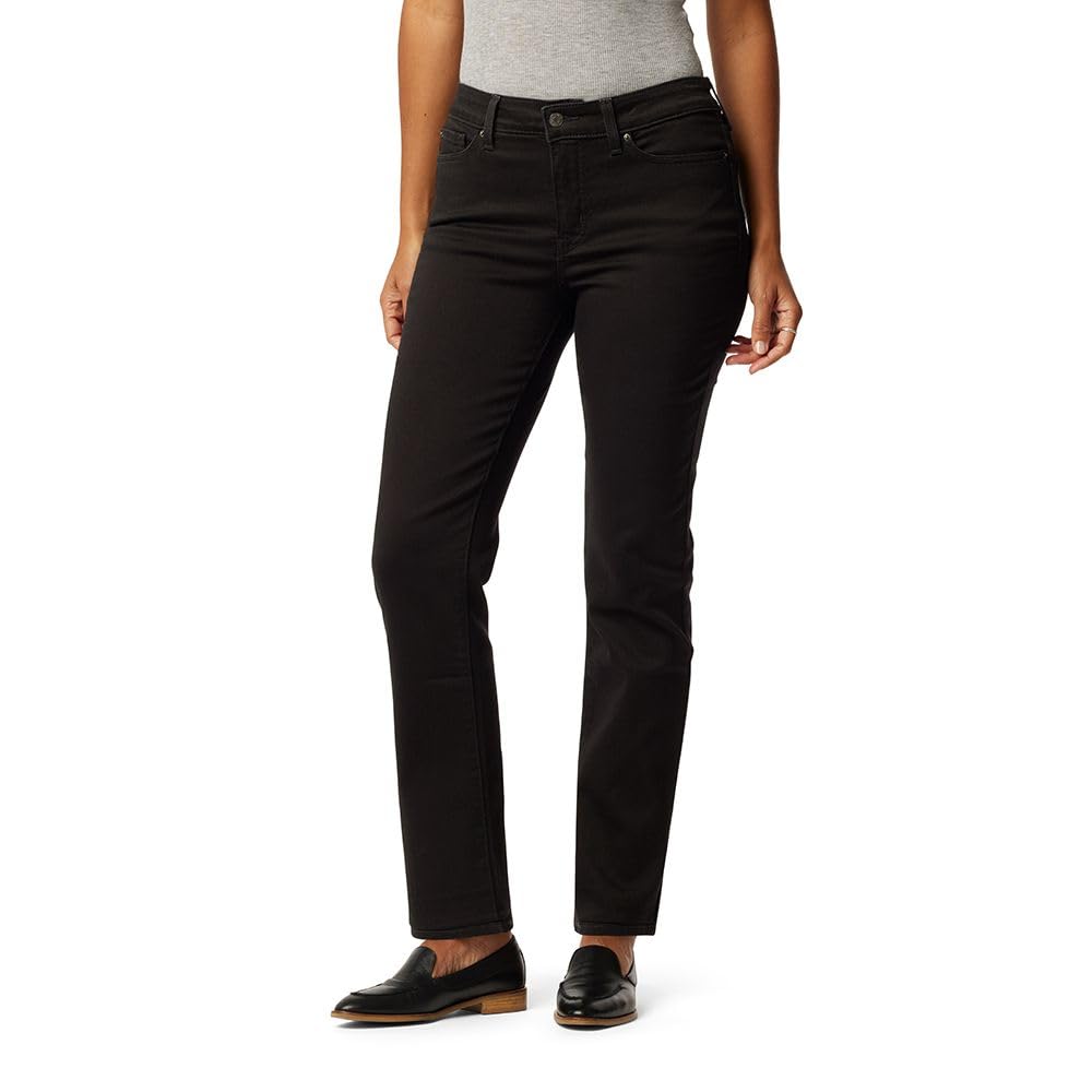 Signature by Levi Strauss & Co. Gold Women's Curvy Totally Shaping Straight Jeans, Blue Ice (New), 20 Long