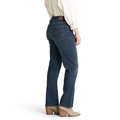 Signature by Levi Strauss & Co. Gold Women's Curvy Totally Shaping Straight Jeans, Blue Ice (New), 20 Long