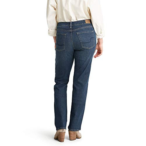 Signature by Levi Strauss & Co. Gold Women's Curvy Totally Shaping Straight Jeans, Blue Ice (New), 20 Long